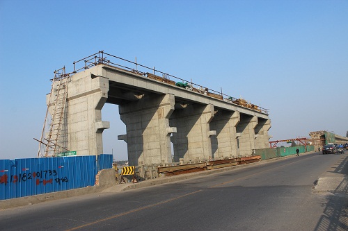 万福闸五孔排架